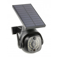 Прожектор на солнечной батарее с датчиком движения и сумерек GTV GUARDOS, 300Lm, 6400K, IP65 (LD-GUARDOS