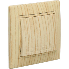 Выключатель одноклавишный LEZARD Mira дуб отбеленный 701-5252-100