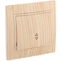 Выключатель проходной одноклавишный LEZARD Mira дуб отбеленный 701-5252-105