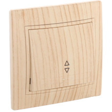 Выключатель проходной одноклавишный LEZARD Mira дуб отбеленный 701-5252-105