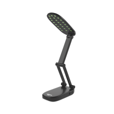 Лампа настольная светодиодная LED LEBRON L-TL-L, 6W, 4100K, Lead-acid, черная, с блоком питания 15-13-08