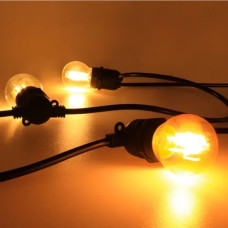 Уличная гирлянда Velmax для ламп Е27х5шт черная 5 метров IP65 без ламп V-OSL-5527 (21-55-02)