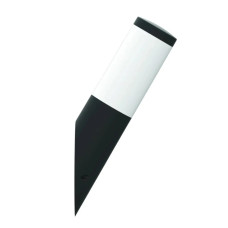 Фасадный светильник GARDEN косой, 40W, E27, IP44, ударост. PC/PP, черный