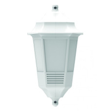 Фасадный светильник садовый FLORA, 40W, E27, IP44, ударопрочный PC/PP, белый