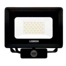 Прожектор светодиодный LED LEBRON LF-10S, 10W, 6500K, 800Lm, 230V, д.движения IP65 17-12-21