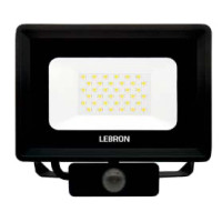 Прожектор светодиодный LED LEBRON LF-30S, 30W, 6500K, 2400Lm, 220V, д.движения IP65 17-07-20-1