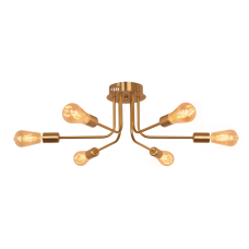 Люстра лофт VELMAX V-CL-LINE4-G, max 60W*6, E27, золота 23-12-37