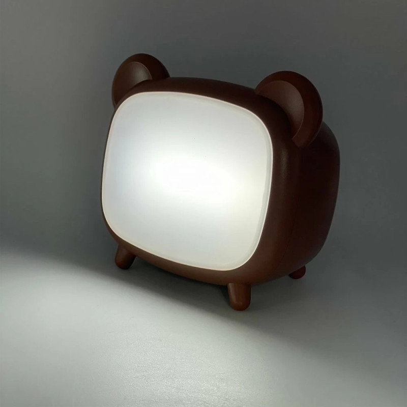 Нічник світлодіодний LED LEBRON L-TL-L-80, 3W, 3000-6500K, Li-ion 1200mAh, коричневий, USB 15-13-80