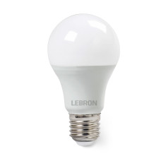Светодиодная лампа LEBRON L-A60, 10W, Е27, 6500K, 900Lm 11-11-33