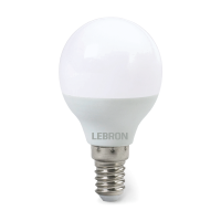 Світлодіодна LED лампа LEBRON L-G45, 6W, 220V, Е14, 3000K, 480Lm 11-12-19