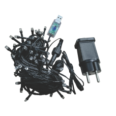 LED гірлянда VELMAX V-SSL, лінійна 10м (д/подовж. осн. гірлянди), 100LED, 2700К, чорний кабель, IP65 (21-54-00)