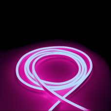Гибкий неон NEON LEBRON L-NS, 8x16мм, SMD 2835, 120LED 7W/m, AC220V, розовый, IP65 25м 13-75-27