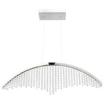 Люстра светодиодная 12W 4000K 840Lm 180-260V 410х1200мм хрусталь VOYAGER-12 (019-041-0012-010) Horoz