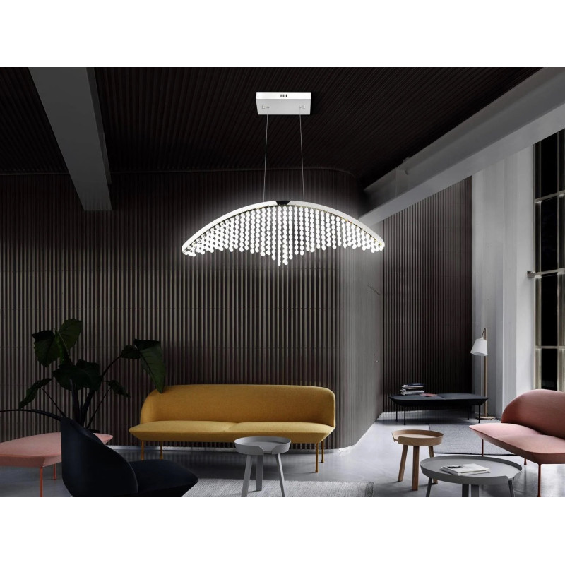 Люстра світлодіодна 18W 4000K 1260Lm 180-260V 565х1200мм кришталь VOYAGER-18 019-041-0018-010 Horoz