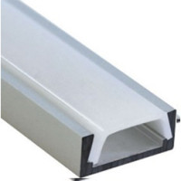 Профиль алюминиевый LEBRON L-SP светодиодный накладной, матовая линза (комплект) 2 м 13-78-64