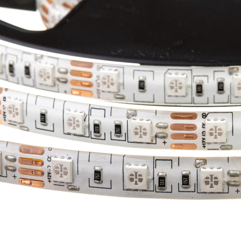 Светодиодная лента 14.4W/m 12V RGB AVT smd5050 60LED/м IP20 ( 1010564 ) 5м