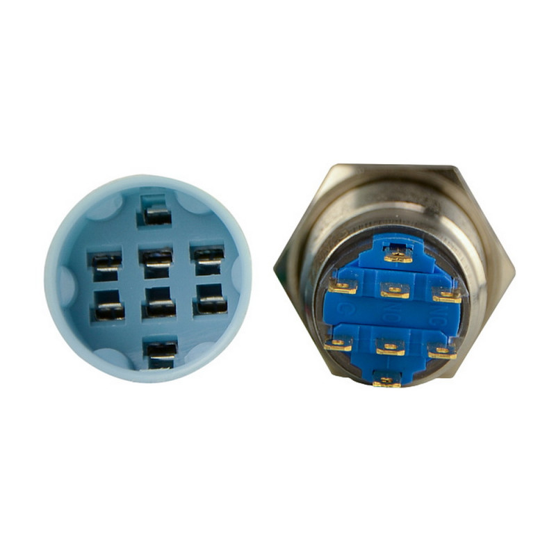 Роз'єм до кнопки серії TY(J) - 19 (8-pin) АСКО (A0140010229)