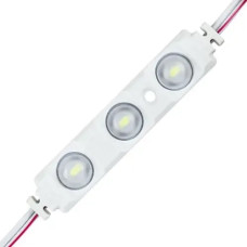 Светодиодный модуль BRT XG19 5630-3led 1,5W 6500K 12v IP65 белый с линзой полусфера XG19 LM-12-1.5-5630-7515-