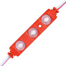 Светодиодный модуль BRT XG191 5630-3led 1,5W RED 12v IP65 красный с линзой полусфера XG191 LM-12-1.5-5630-7515