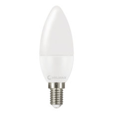 Светодиодная LED лампа VELMAX V-C37, 4W, E14, 4100K, 400Lm, EMC 21-13-07