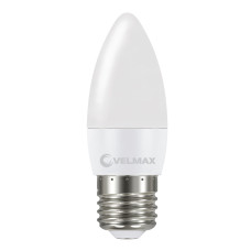 Светодиодная LED лампа VELMAX V-C37, 4W, E27, 4100K, 400Lm, EMC 21-13-40
