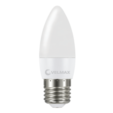 Светодиодная LED лампа VELMAX V-C37, 6W, 220V, E27, 4100K, 540Lm, EMC 21-13-52-1