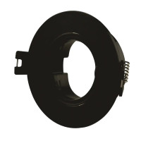 Точечный светильник LEBRON L-DL-R-Bl, MR16, встроенный, черный, пластик 12-05-02