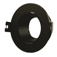 Точечный светильник LEBRON L-DL-R-Bl, MR16, поворотный поворотный, черный, пластик 12-05-21