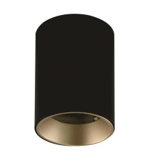 Точечный светильник LEBRON L-DL-R-BlG, MR16, накладной, черный с золотым, пластик 12-06-13