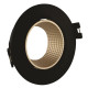 Точечный светильник LEBRON L-DL-R-BlG, MR16, поворотный встроенный, черный с золотым, пластик 12-05-23