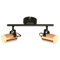 Светильник спот двойной VELMAX V-TPL-SP023-2, max 35W, GU10 22-32-77