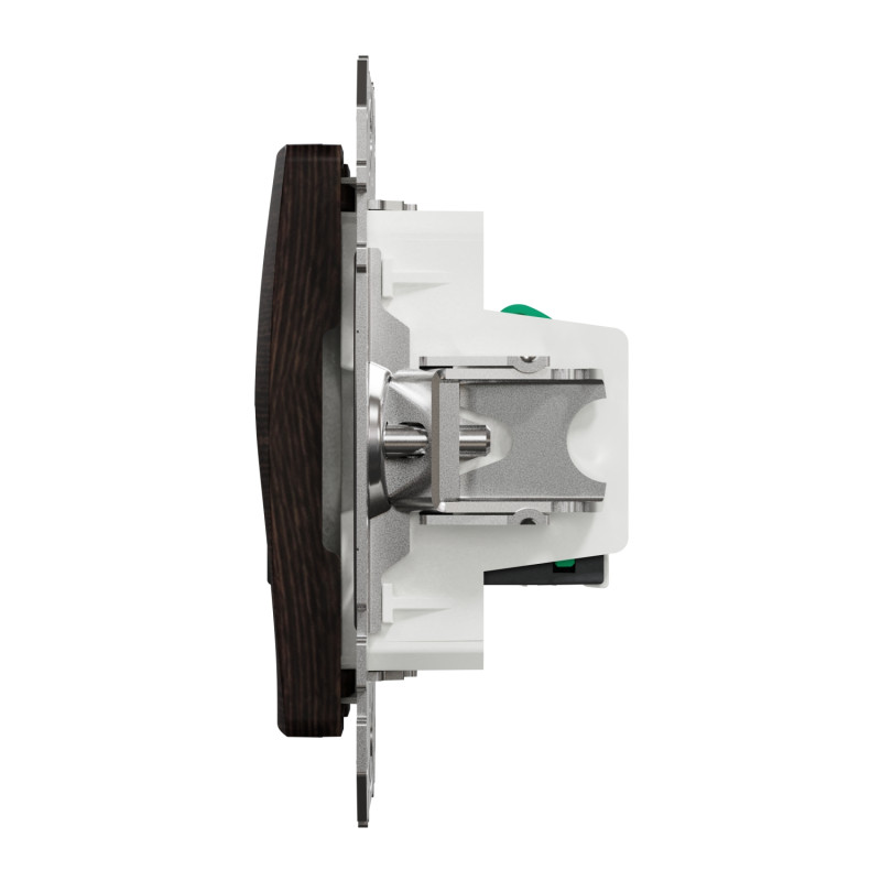 Розетка подвійна комп'ютерна RJ45 CAT 5E UTP Венге Sedna Elements Schneider Electric SDD181452