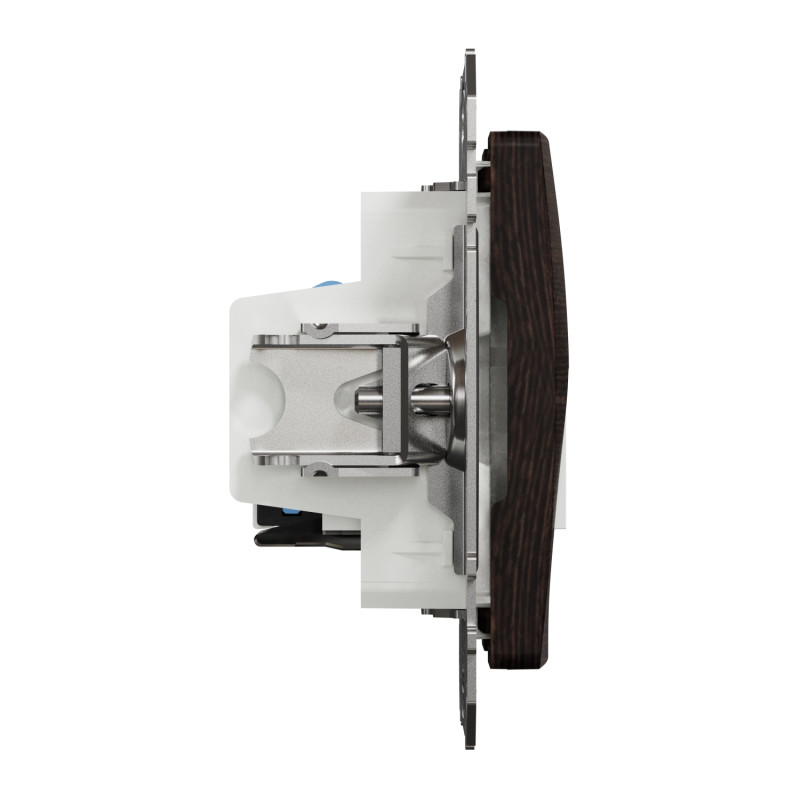 Розетка телекоммуникационная RJ45+RJ11 6UTP венге Sedna Design & Elements SDD181468