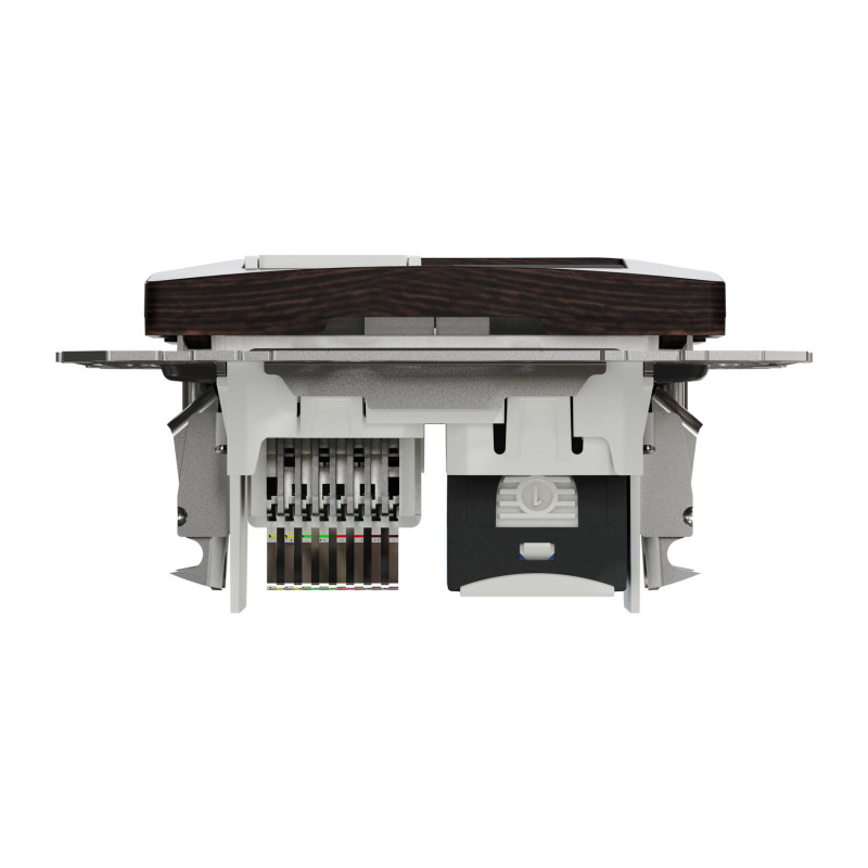 Розетка телекоммуникационная RJ45+RJ11 6UTP венге Sedna Design & Elements SDD181468