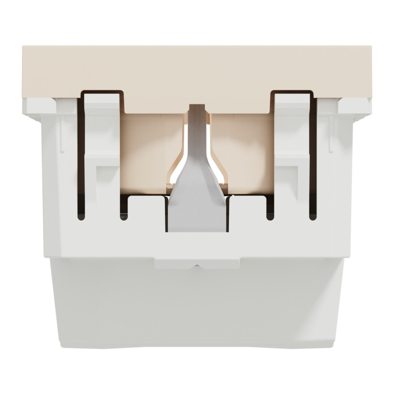 Розетка с ж/к без шторок 16А (винтовые зажимы) Unica New бежевая Schneider Electric NU303644
