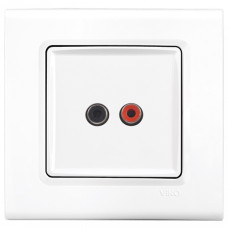 Аудіорозетка для динаміків VIKO Linnera Біла (90400037)