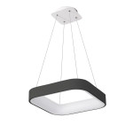 Подвесной LED светильник-люстра с пультом VELMAX V-PL-VERONA-S, max 80W, 3000K-6500K, 5200Lm, черный (23-46-37-1)