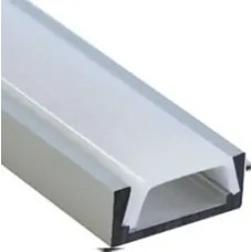 Профіль алюмінієвий LEBRON L-SP світлодіодний накладний, матова лінза (комплект ) 1 м 13-78-61