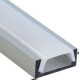 Профіль алюмінієвий LEBRON L-SP світлодіодний накладний, матова лінза (комплект ) 1 м 13-78-61