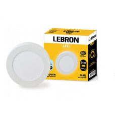 Светильник врезной LED LEBRON L-PRS-2465, 24W, нак-ный, 6500K, с блоком питания 12-10-80