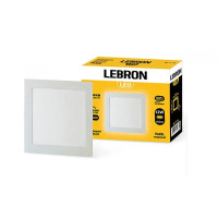Светильник врезной LED LEBRON L-PS-1241, 12W, вб-ный, 4100K, с блоком питания 12-10-40