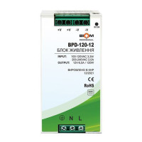 Блок питания PROFESSIONAL DC12 120W BPD-120-12 10A под DIN-рейку