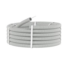 Гофротруб ПВХ д.40/31,2мм с прот. 25м 320Н "КОПОС" (1440D_K25D) светло-серая