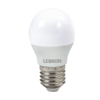 Светодиодная LED лампа LEBRON L-G45, 6W, 220V, Е27, 4100K, 480Lm 11-12-50