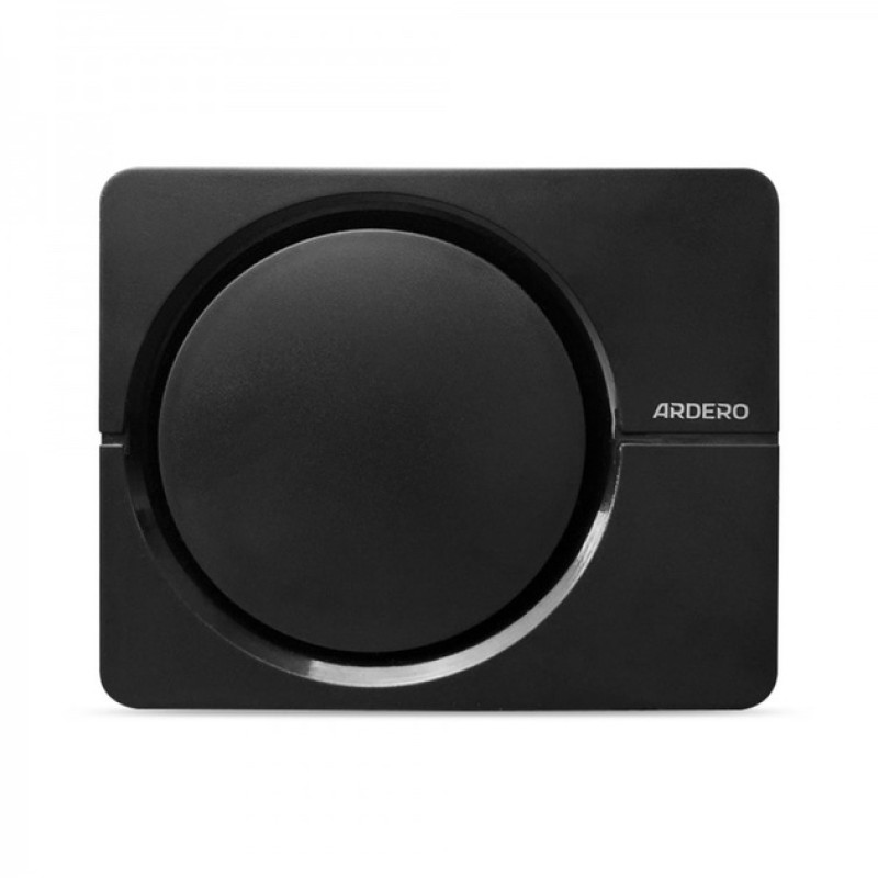 Дзвінок дверний безпровідний E-402, база DC 4,5В, кнопка DC 12В, 38 мелодій, чорний 80668