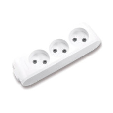 Колодка X-tendia 3гн., с защитными шторками, серая Panasonic WLTB02302GR-UA