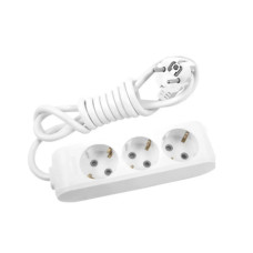 Удлинитель X-tendia с заземлением 3 гн. 3 м, с защитными шторками, серый Panasonic WLTB04332GR-UA