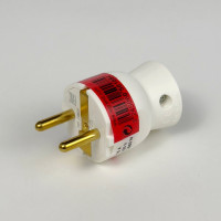 Вилка Legrand з заземленням 16A нижній ввід біла ( 050188 )