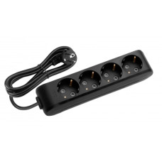 Удлинитель VIKO 4 входа 3м с заземлением Multi-Let черный 90132403