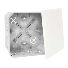 Коробка розподільча в тверді стіни; з кришкою; ПВХ; сіра; 132х132х72мм KO125_KA